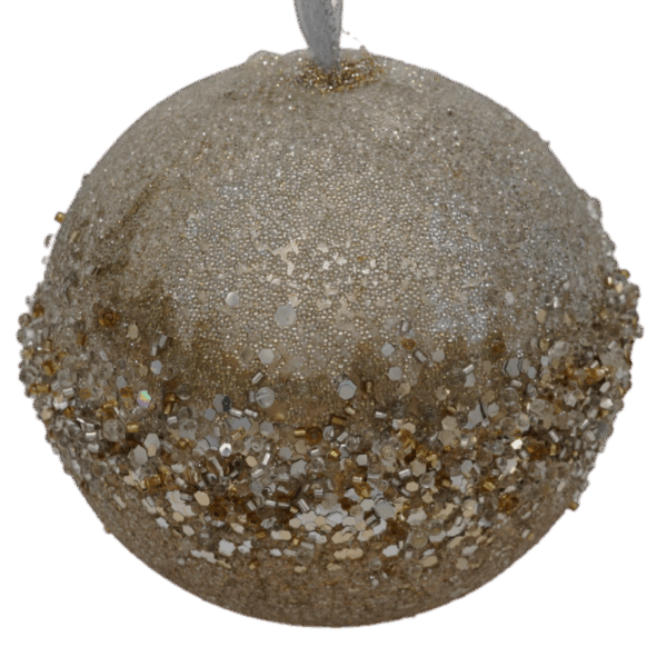 Platinum and Gold Christmas Ornament