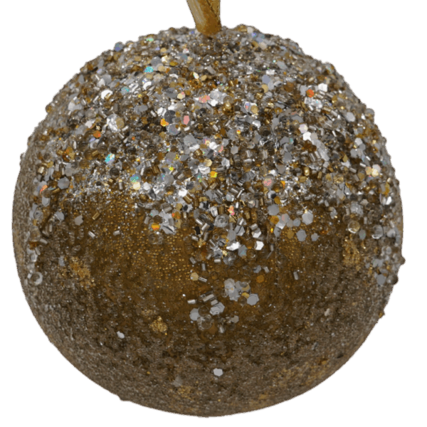 Light Gold and Platinum Christmas Ornament