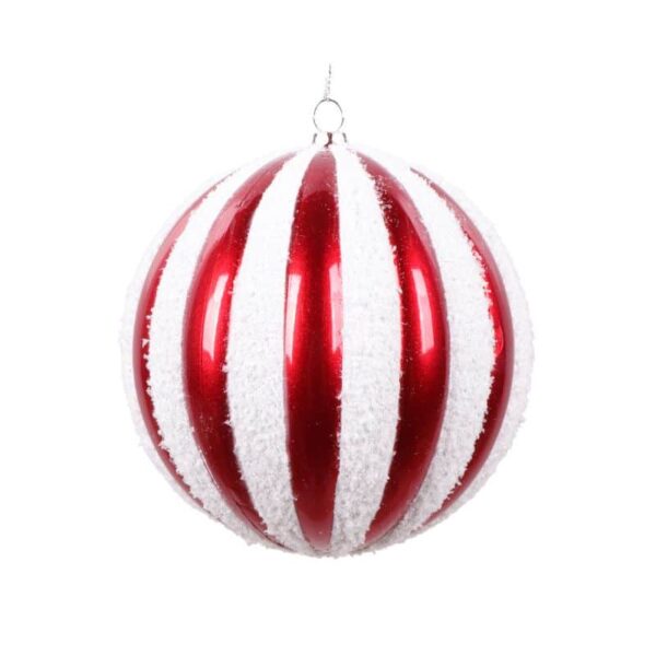 Red with Snow Christmas Ornament