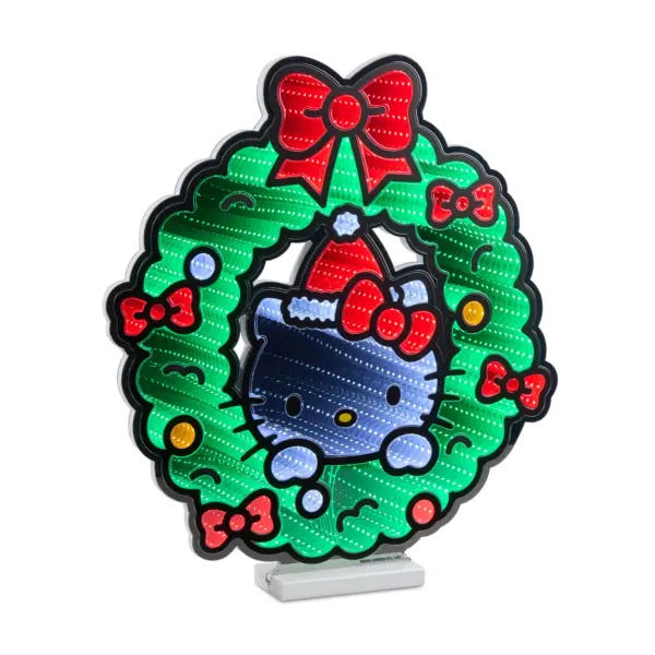 Hello Kitty in Christmas Wreath Infinity Light Decoration 20"