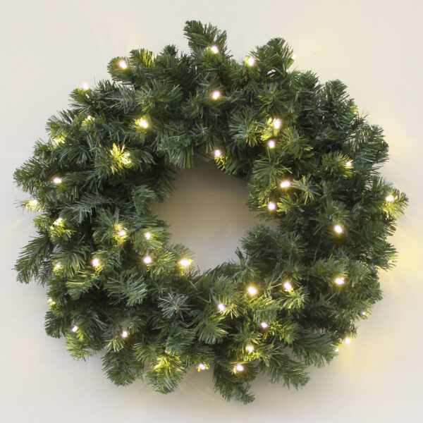 Northern Douglas Fir Christmas Artificial Christmas Wreath Pre-lit with LED Lights