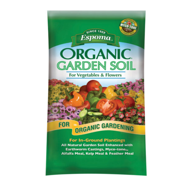 Espoma Organic Garden Soil for Vegetables & Flowers, 1 cubic foot bag