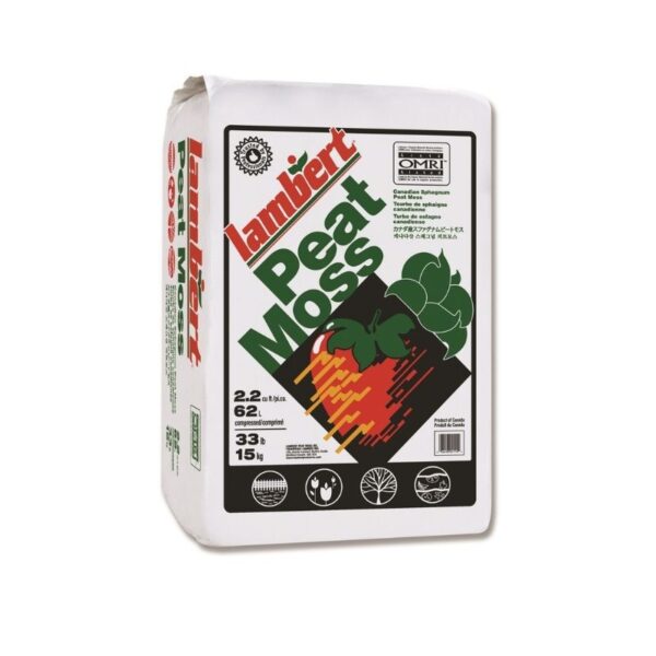 Lambert Sphagnum Peat Moss Bale, 3.8 cubic foot bale