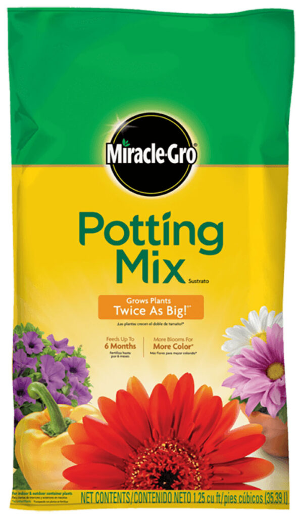 Miracle-Gro Potting Mix, 8 quart bag