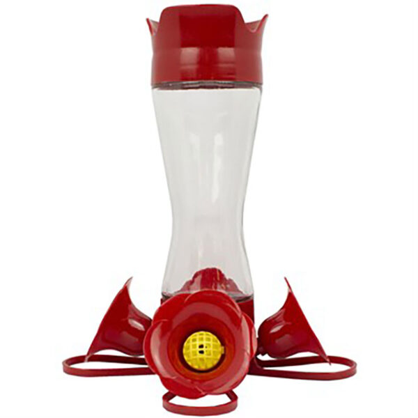 Pinch Waist Glass Hummingbird Feeder