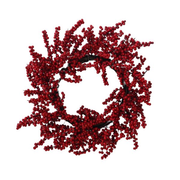 Weather Resistant Red Berry Wreath 24"